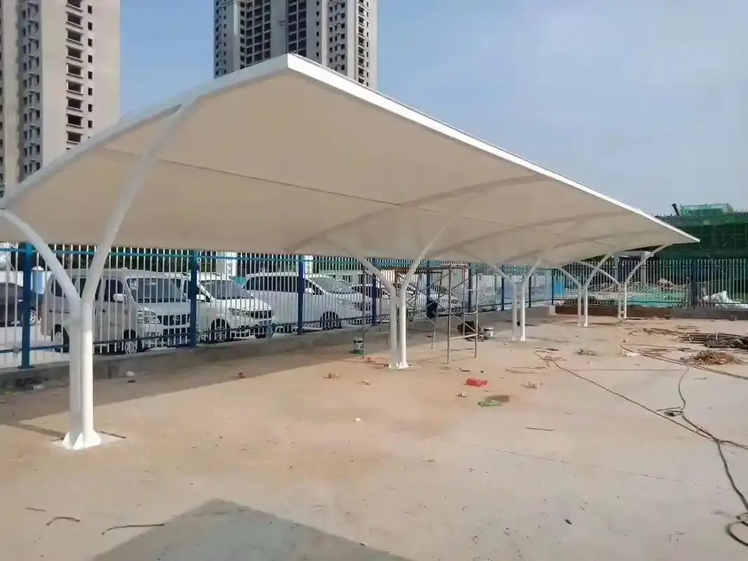 贵州仁怀园区停车棚为何生锈漏水?选购膜结构先避开这三个坑